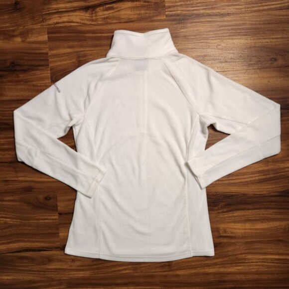 Columbia White Glacial Half Zip Fleece Size Small - Picture 2 of 7